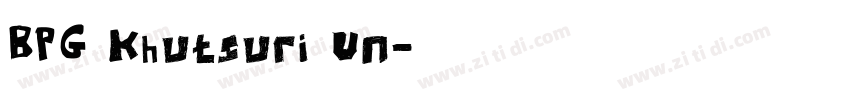 BPG Khutsuri Un字体转换